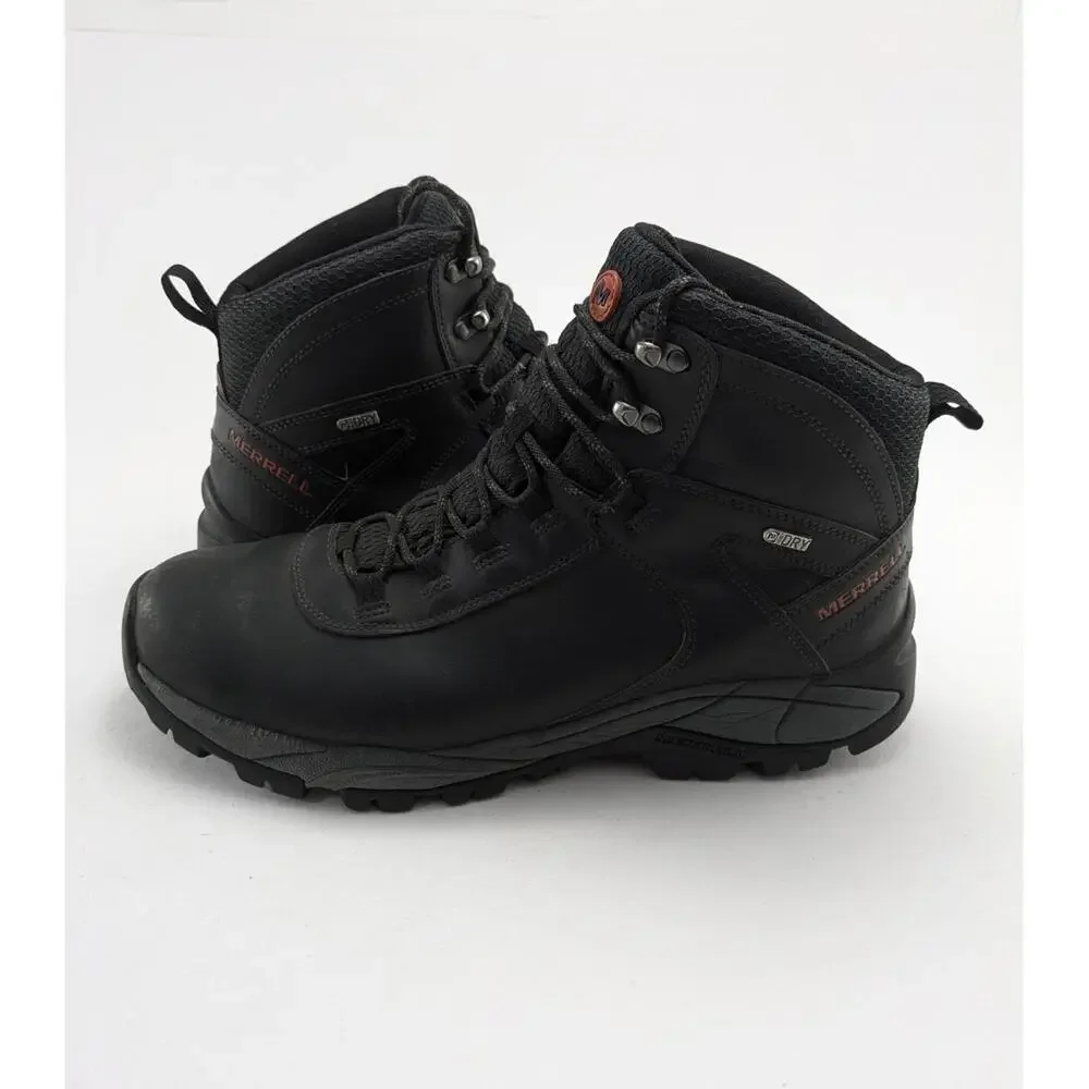 Mens Merrell Trekking Vego Mid Leather‎ Waterproof Black Boots J311538C Size 12